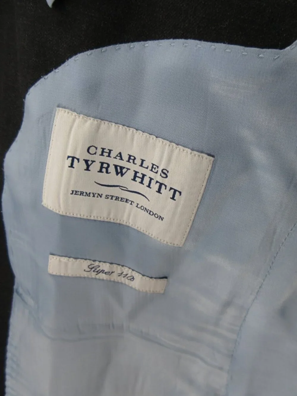 Charles Tyrwhitt Sport Coat 40 Blazer Wool Super 110s Slim Fit Jacket *